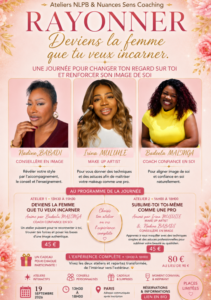 ATELIERS NLPB & NUANCES SENS COACHING- RAYONNER  19 septembre 2026